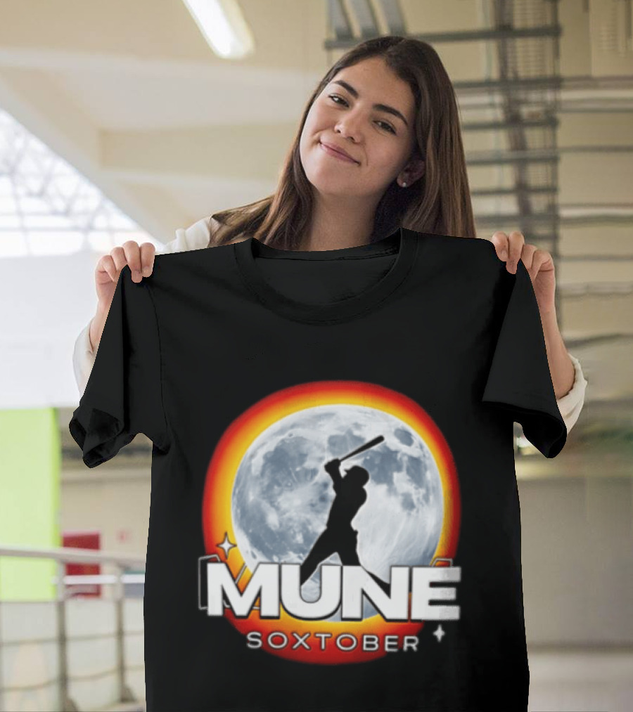 Mune Soxtober Chicago White Sox Moon Baseball T-Shirt