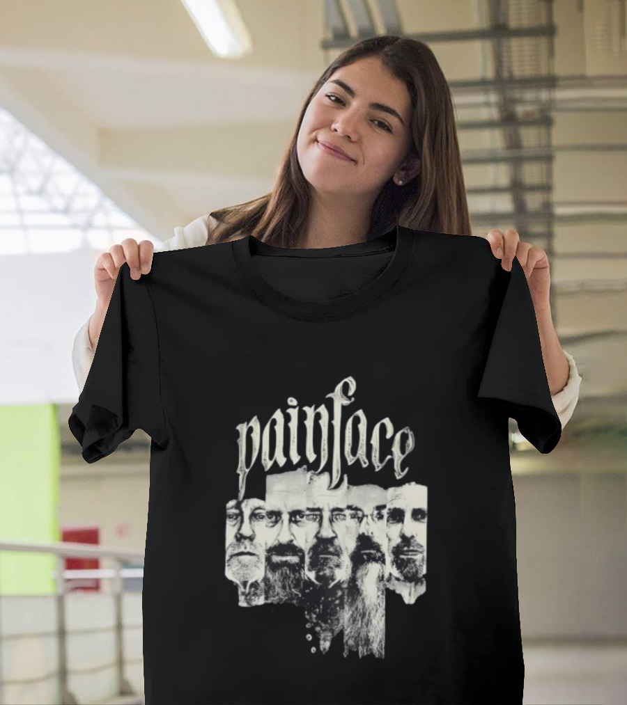 Painface Distorted Faces Collage T-Shirt