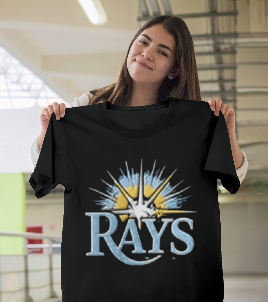 Tampa Bay Rays Sunburst Postseason Baseball Rays T-Shirt