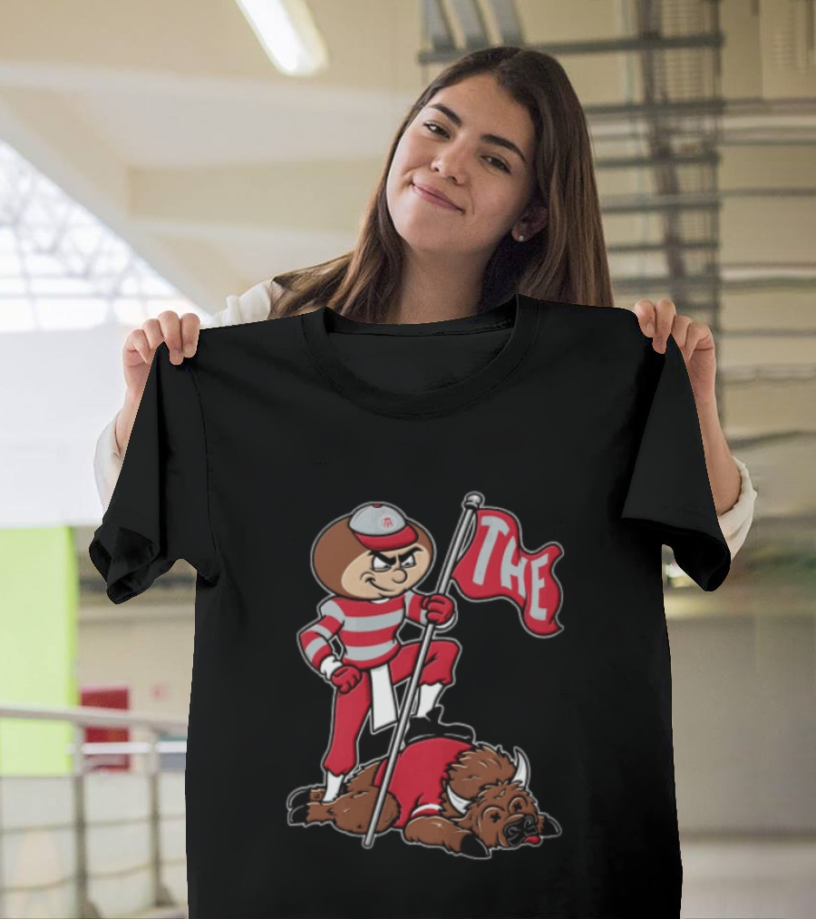 Ohio State Buckeyes Brutus Flag Rivalry T-Shirt
