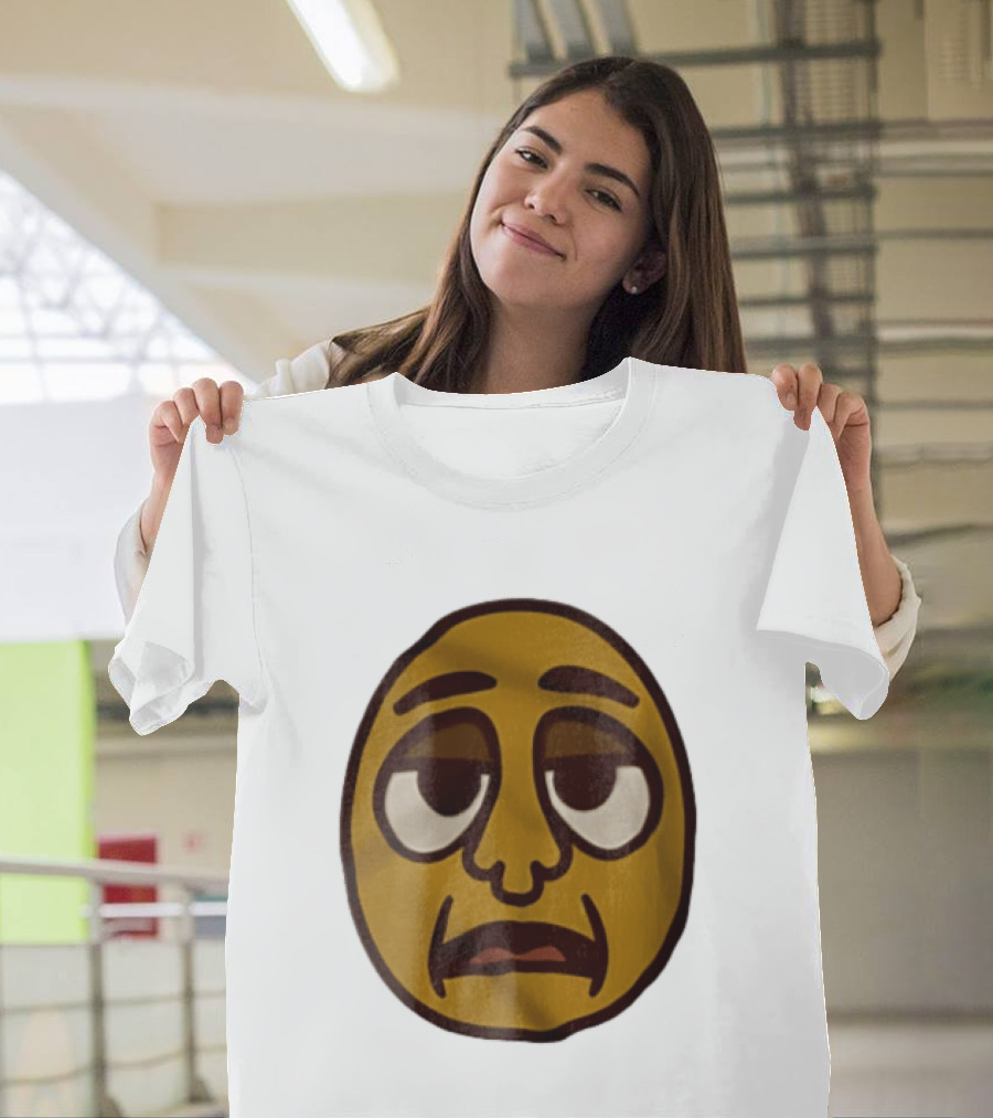 Tired Exhausted Emoji Face Meme Expression T-Shirt