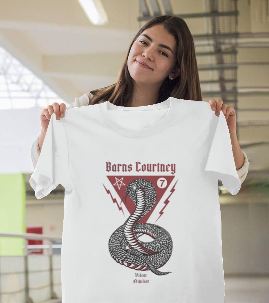 Barns Courtney Nihilist Cobra Snake Lightning Symbolic T-Shirt