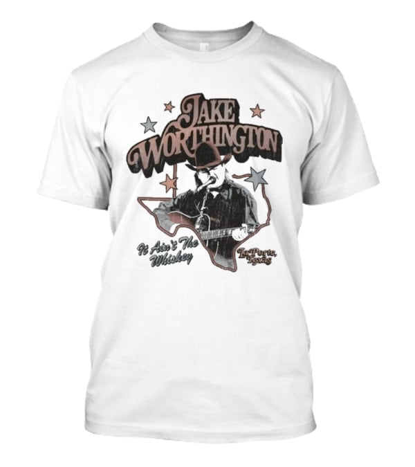 Jake Worthington Texas Cowboy With Stars And Map T-Shirt
