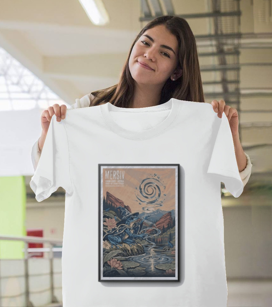 Mersiv Lunar Good Red Rocks Amphitheatre Morrison CO Oct 23 2026 Frog Wizard Night Event T-Shirt