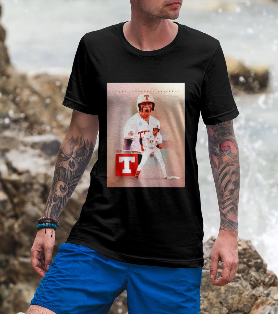 Adrian Rodriguez INF Texas Longhorns Baseball Team T-Shirt