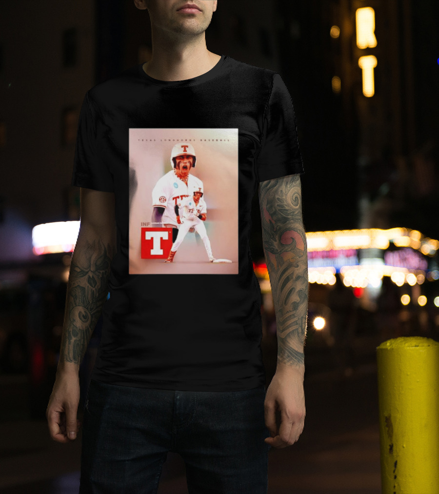 Adrian Rodriguez INF Texas Longhorns Baseball Team T-Shirt