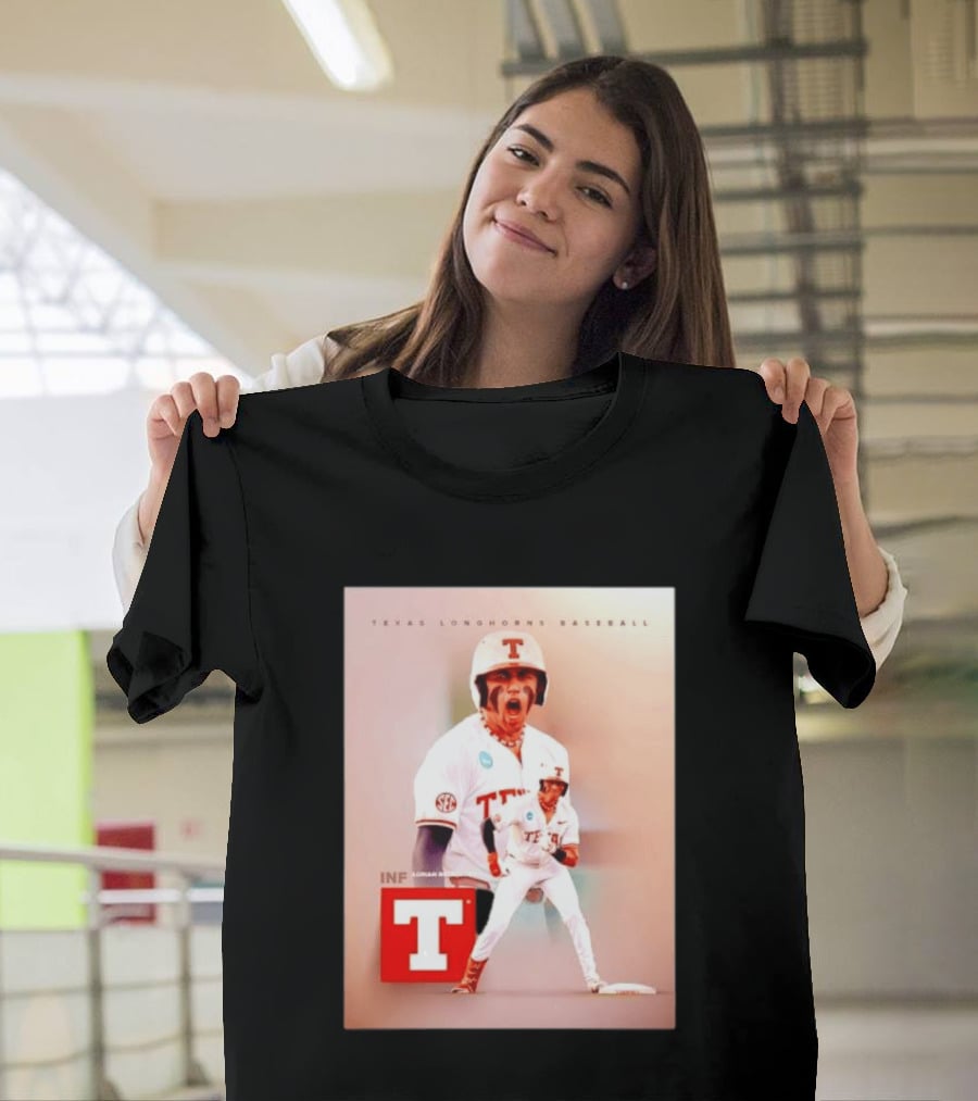 Adrian Rodriguez INF Texas Longhorns Baseball Team T-Shirt