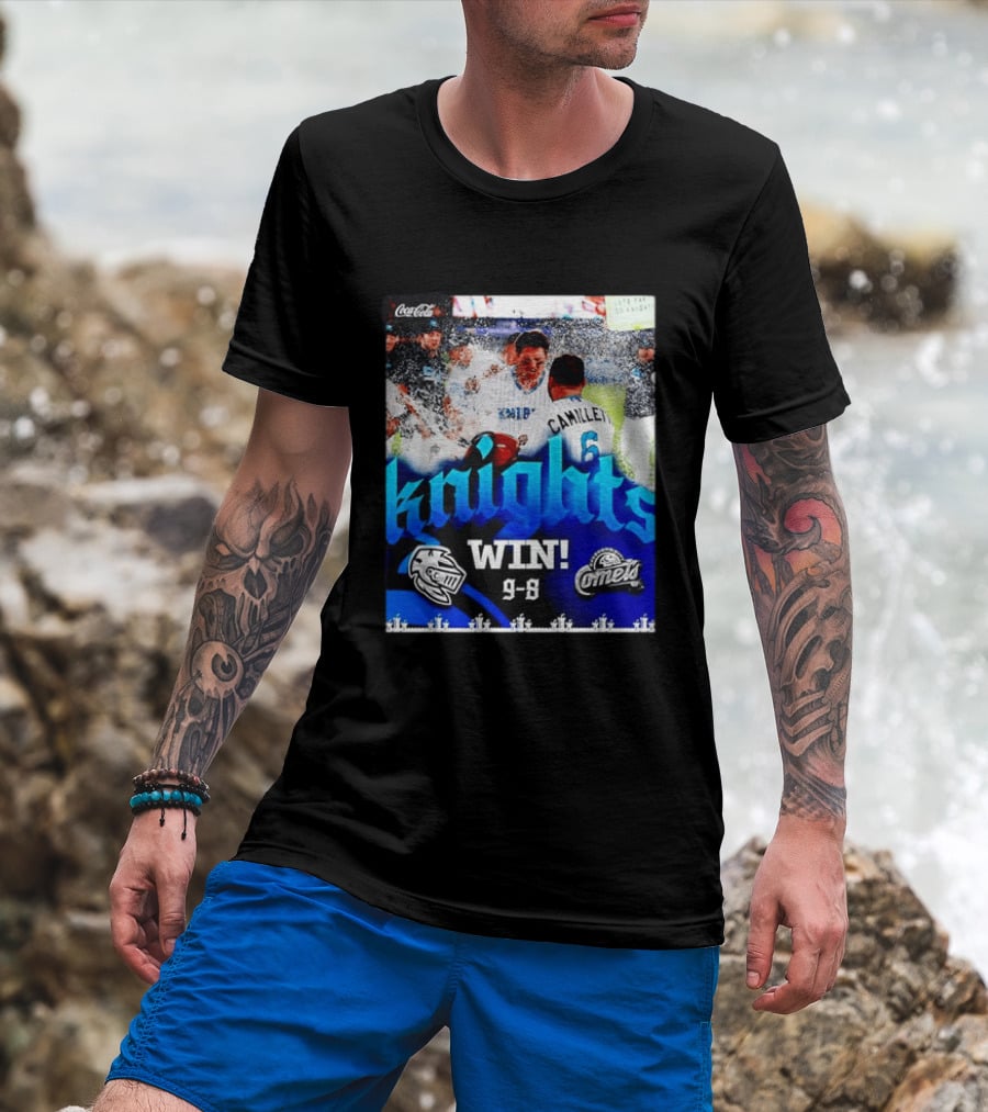 Knights Win 9 8 Against Comets Baseball Celebration T-Shirt