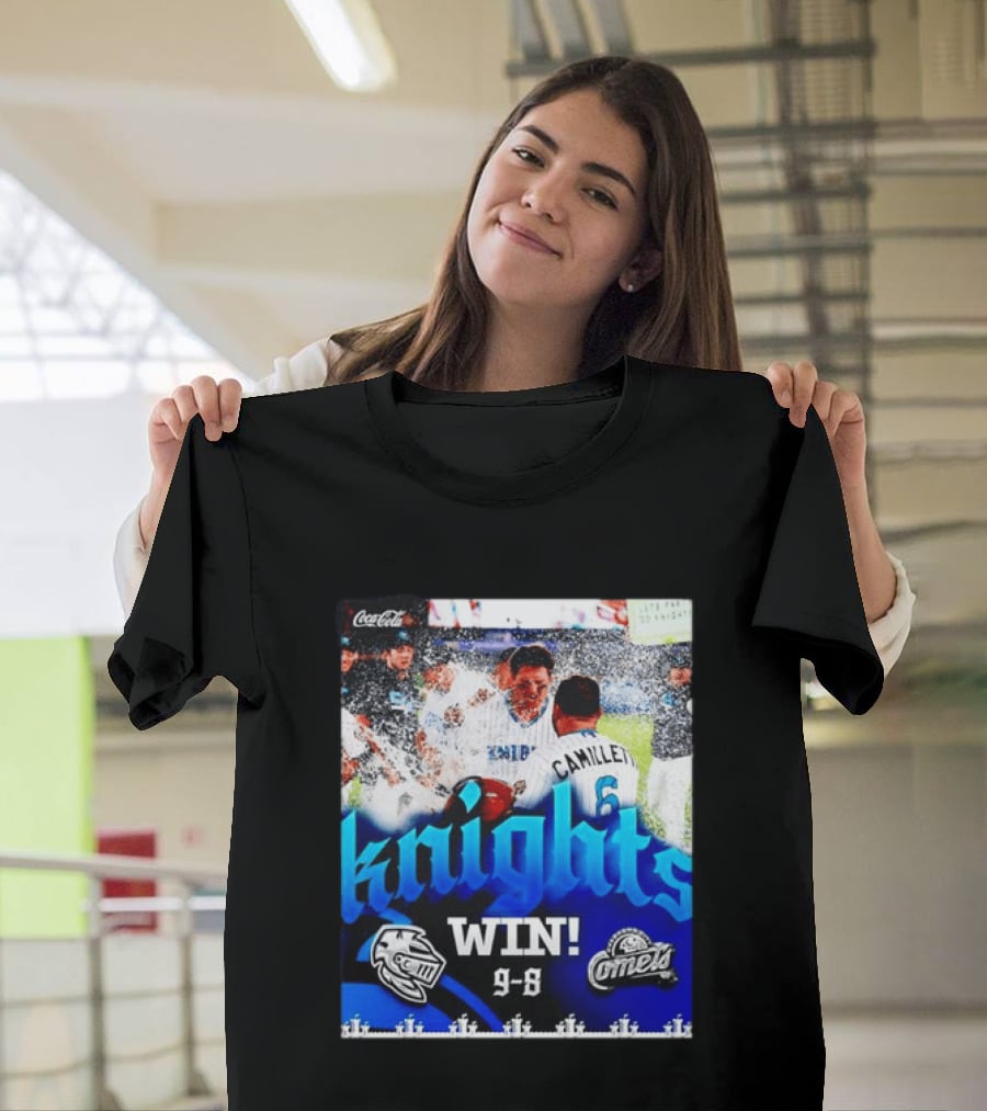 Knights Win 9 8 Against Comets Baseball Celebration T-Shirt