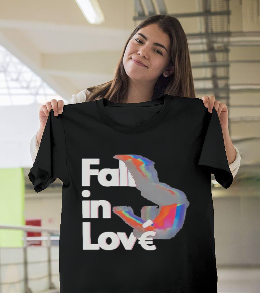 Fall In Love Rainbow Abstract T-Shirt
