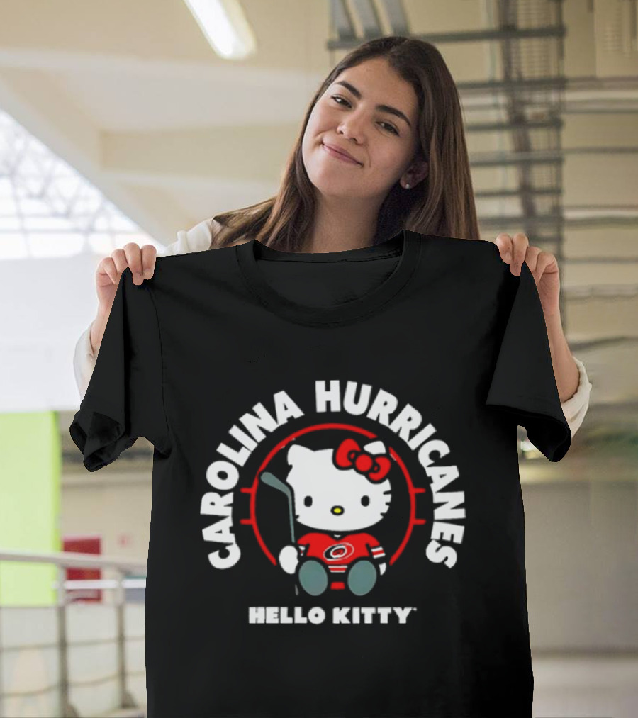 Carolina Hurricanes Hello Kitty Hockey Fan T-Shirt