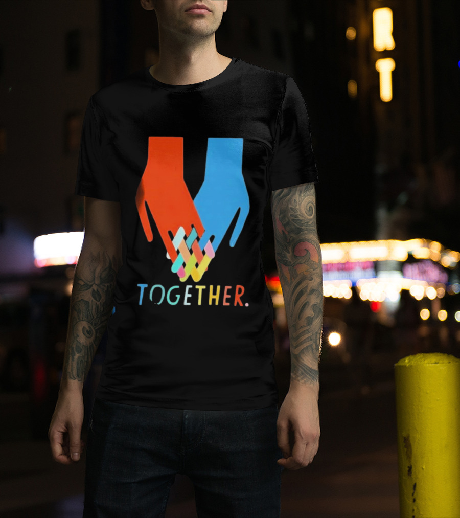 Interlocking Hands Unity Concept Together T-Shirt