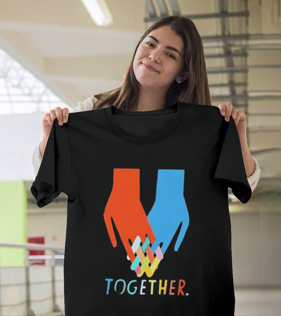 Interlocking Hands Unity Concept Together T-Shirt