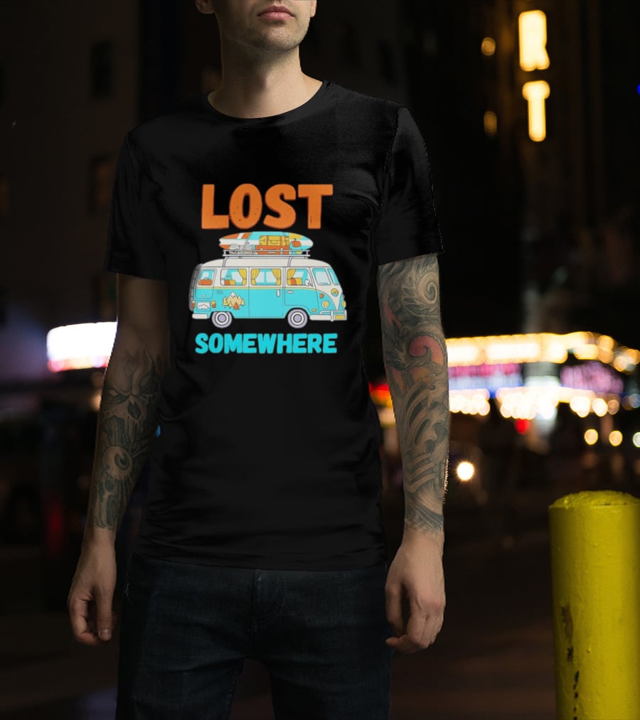 Lost Somewhere Camper Van Adventure T-Shirt