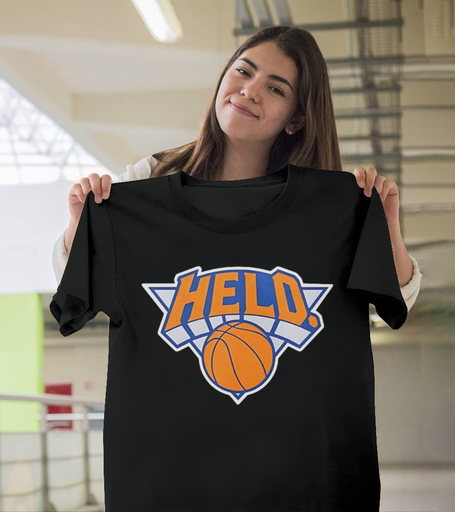 New York Knicks HELD Basketball Team T-Shirt