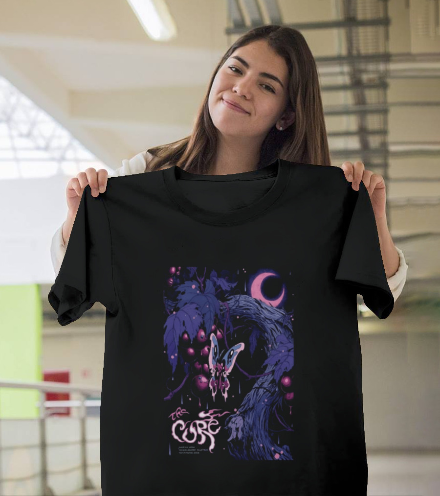 The Cure June 12 2026 Nickelsdorf Austria Psychedelic Butterfly Moon T-Shirt