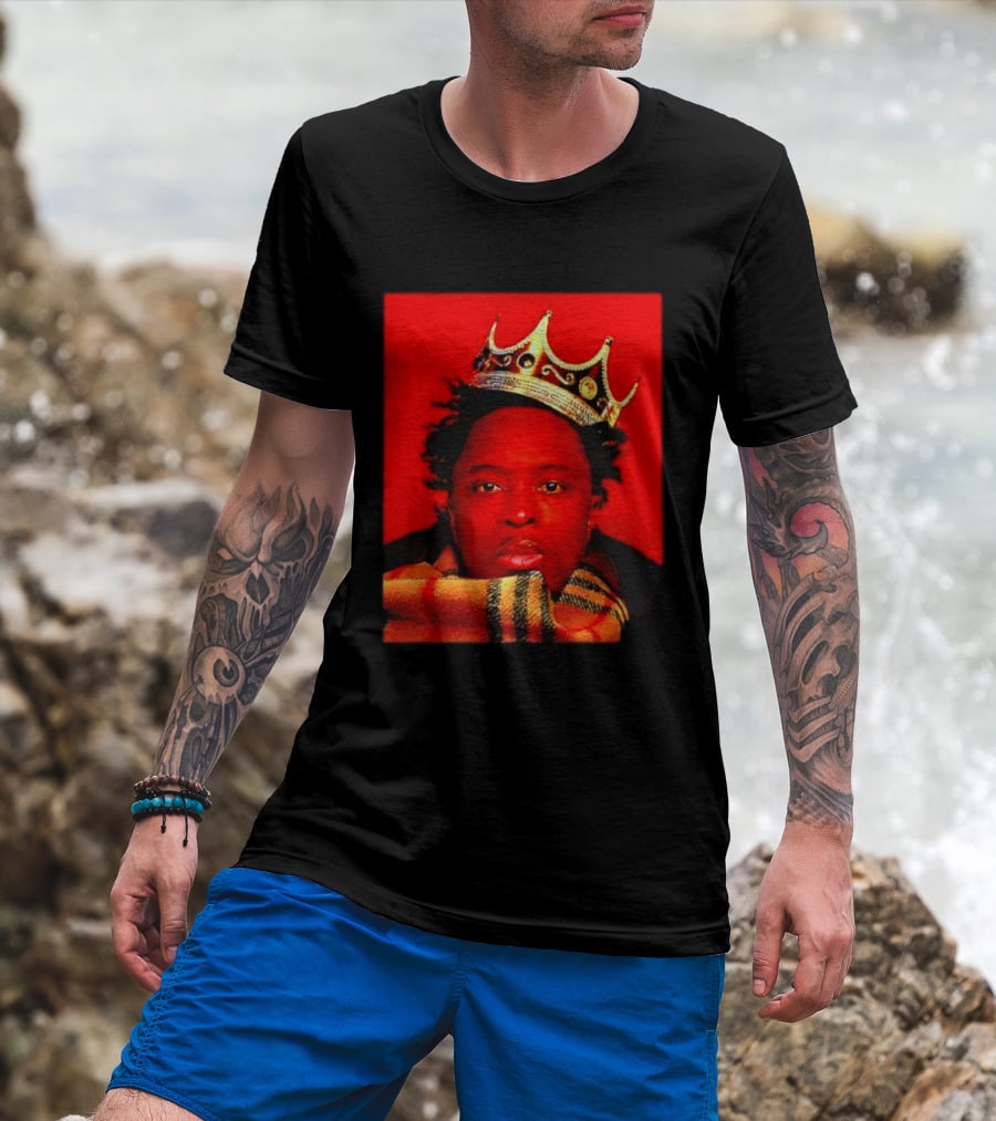 Notorious B.I.G. King Of New York Crowned Burberry Scarf T-Shirt