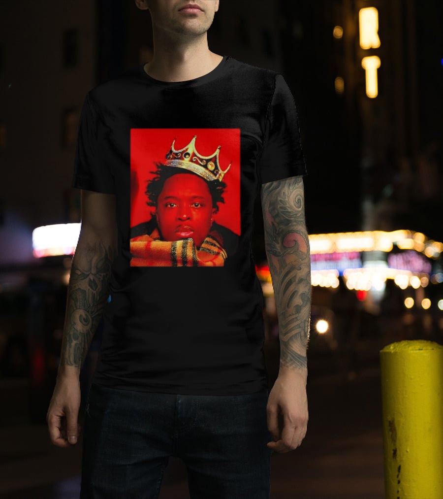 Notorious B.I.G. King Of New York Crowned Burberry Scarf T-Shirt