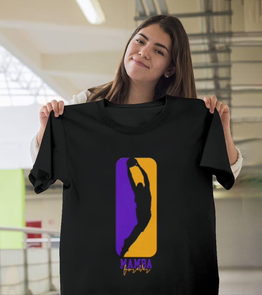 Mamba Forever Purple Gold Basketball Legend T-Shirt