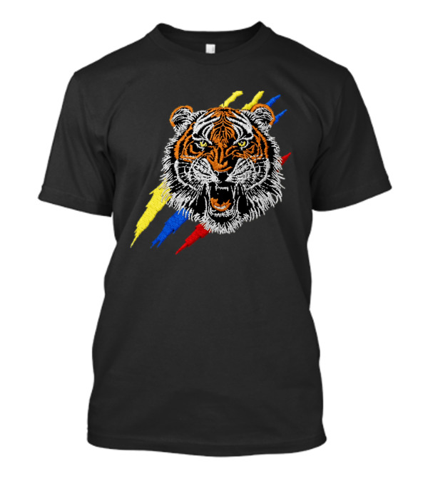 Tiger De La Espriella Colorful Bold Embroidered Hat T-Shirt