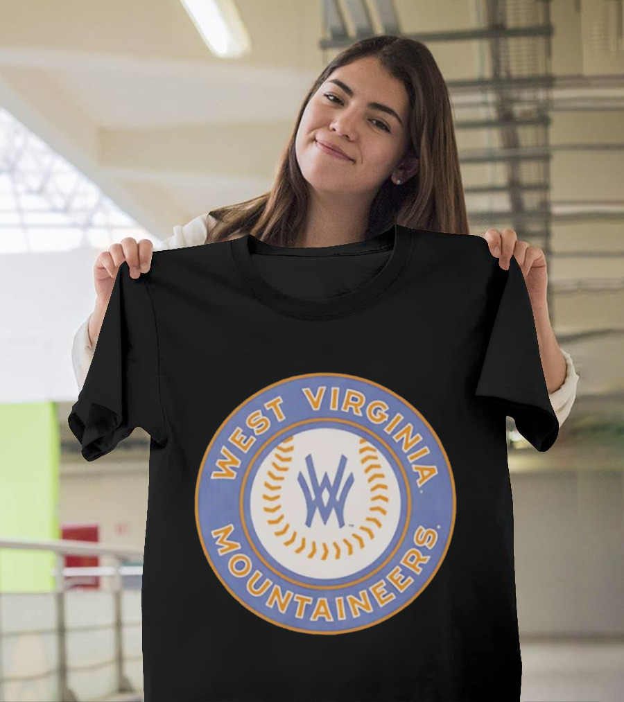 West Virginia Mountaineers NCAA Baseball Circular T-Shirt