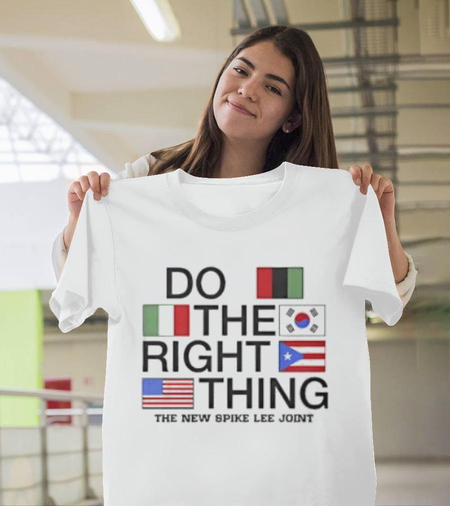 Do The Right Thing Movie Flag Symbols Spike Lee Joint T-Shirt