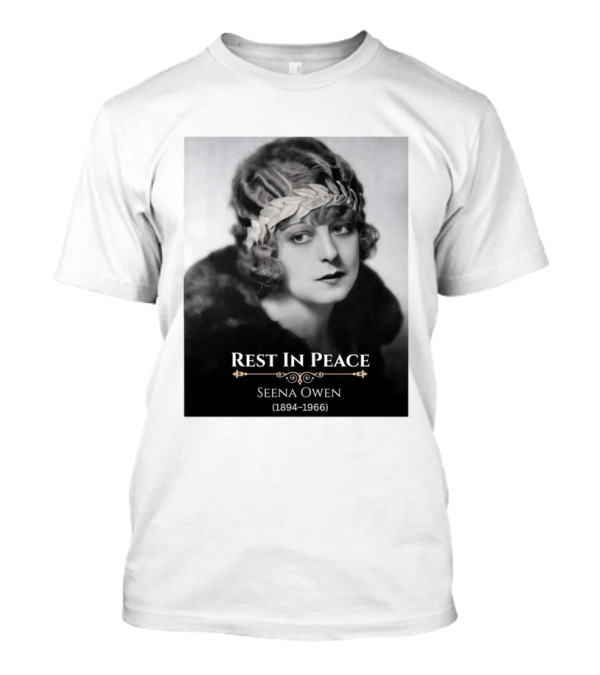 Rest In Peace Seena Owen 1894 1966 Memorial Tribute Vintage Photography T-Shirt