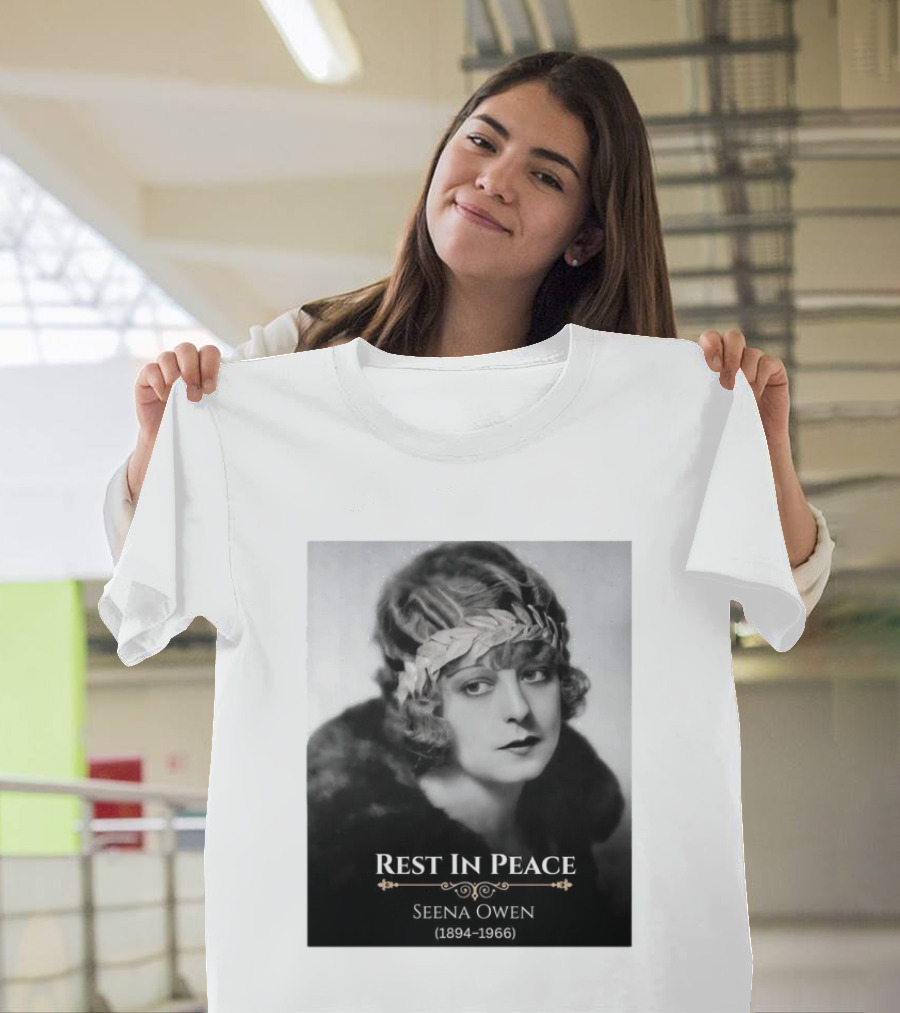 Rest In Peace Seena Owen 1894 1966 Memorial Tribute Vintage Photography T-Shirt