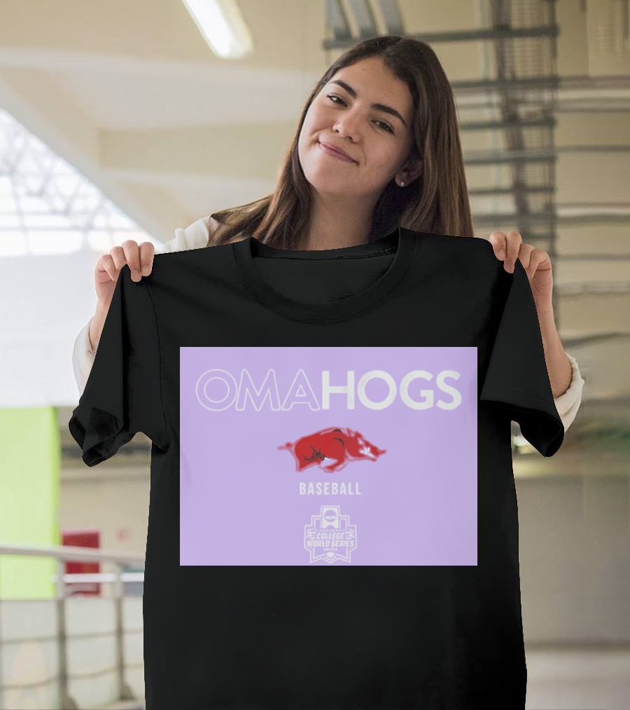 Omahogs Baseball Arkansas 2026 NCAA College World Series T-Shirt