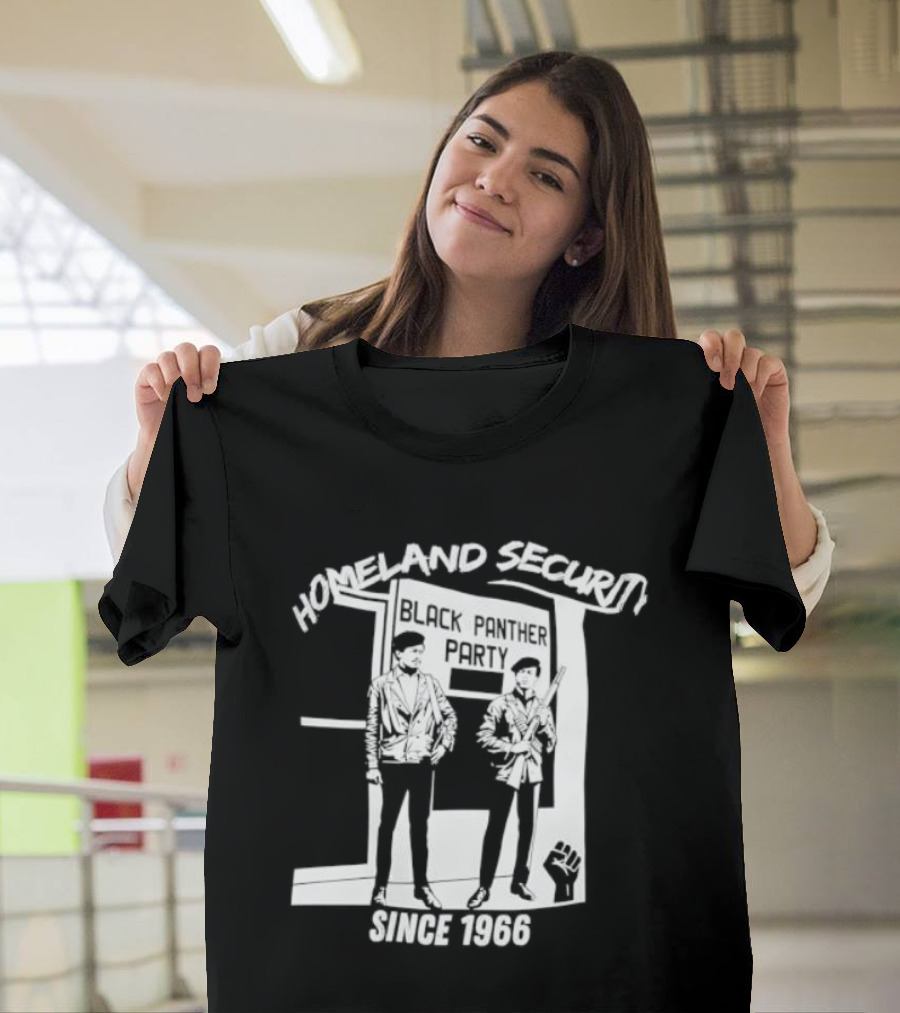 HomeLand Security Since 1966 Black Panther Party T-Shirt