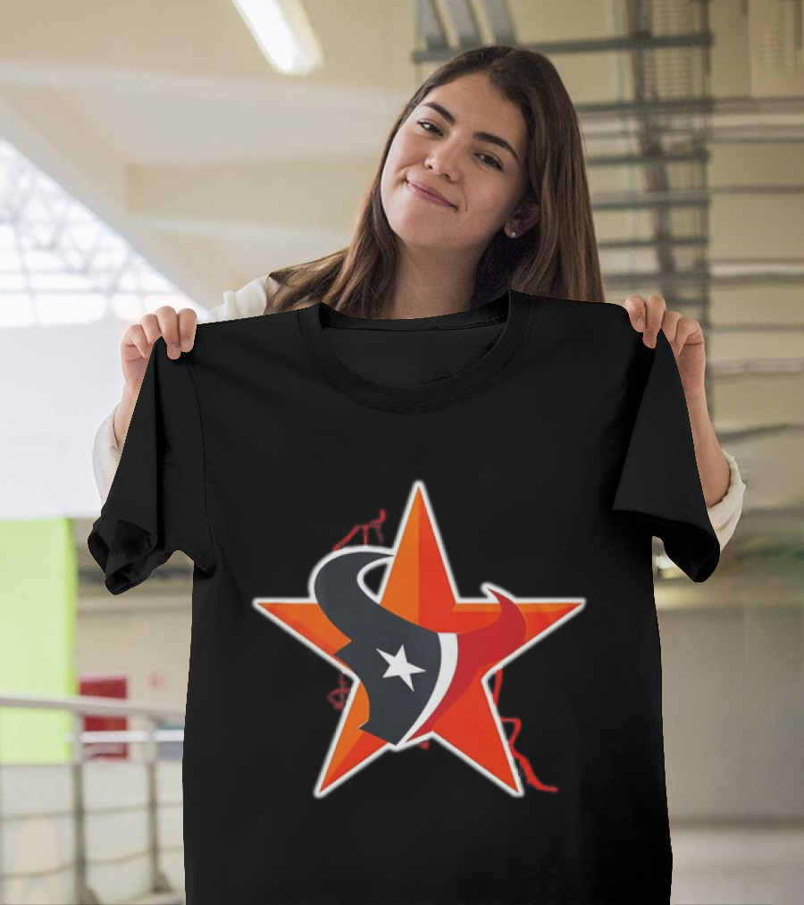 Houston Astros Texans Collaboration 2026 Star T-Shirt