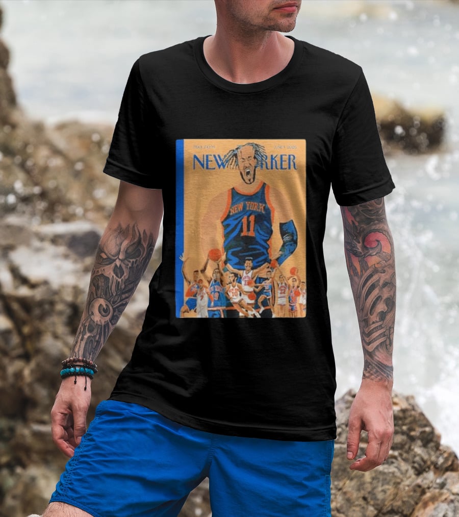 Jalen Brunson New York Knicks June 2026 New Yorker Edition Featuring Basketball Highlights T-Shirt