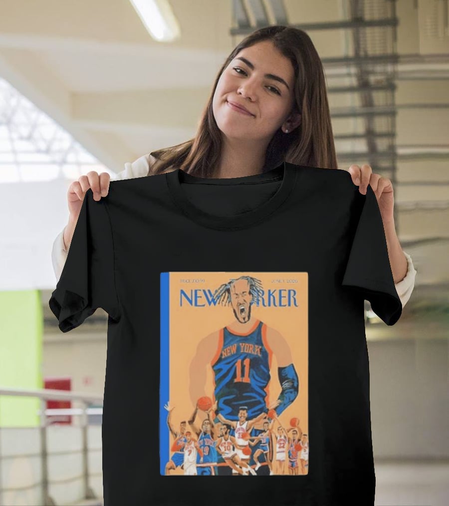 Jalen Brunson New York Knicks June 2026 New Yorker Edition Featuring Basketball Highlights T-Shirt