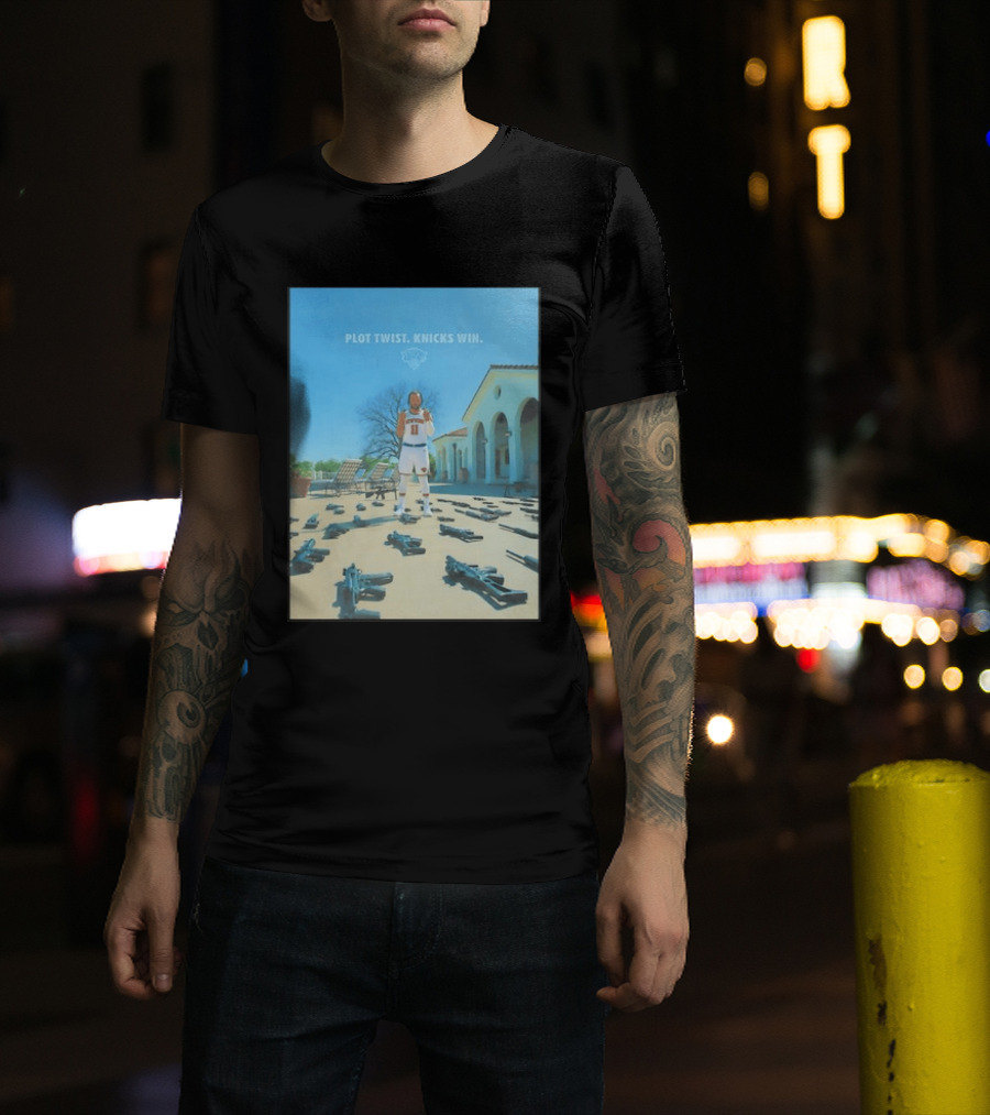 Jalen Brunson New York Knicks Plot Twist Knicks Win Basketball Victory T-Shirt