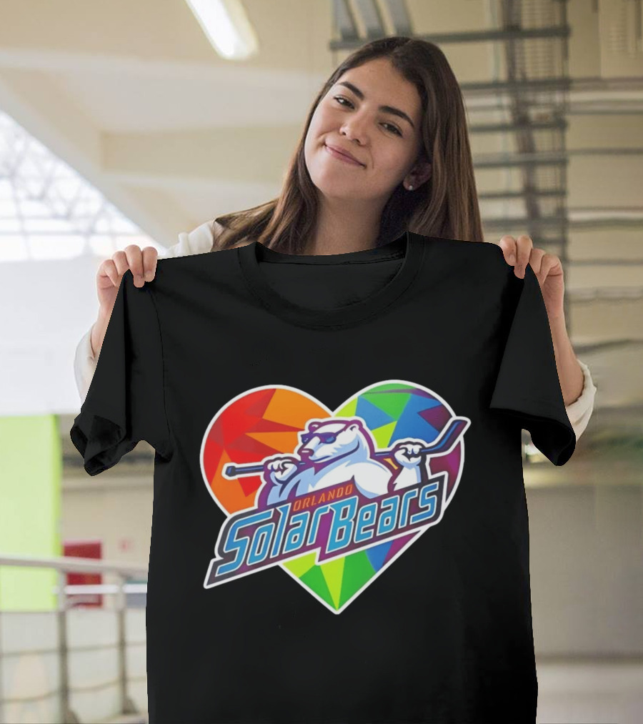 Orlando Solar Bears Pride Night 2026 Heart T-Shirt