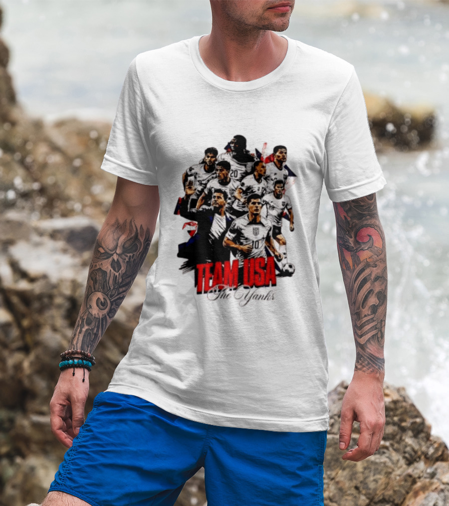 USMNT Christian Pulisic Mauricio Pochettino Team USA The Yanks T-Shirt