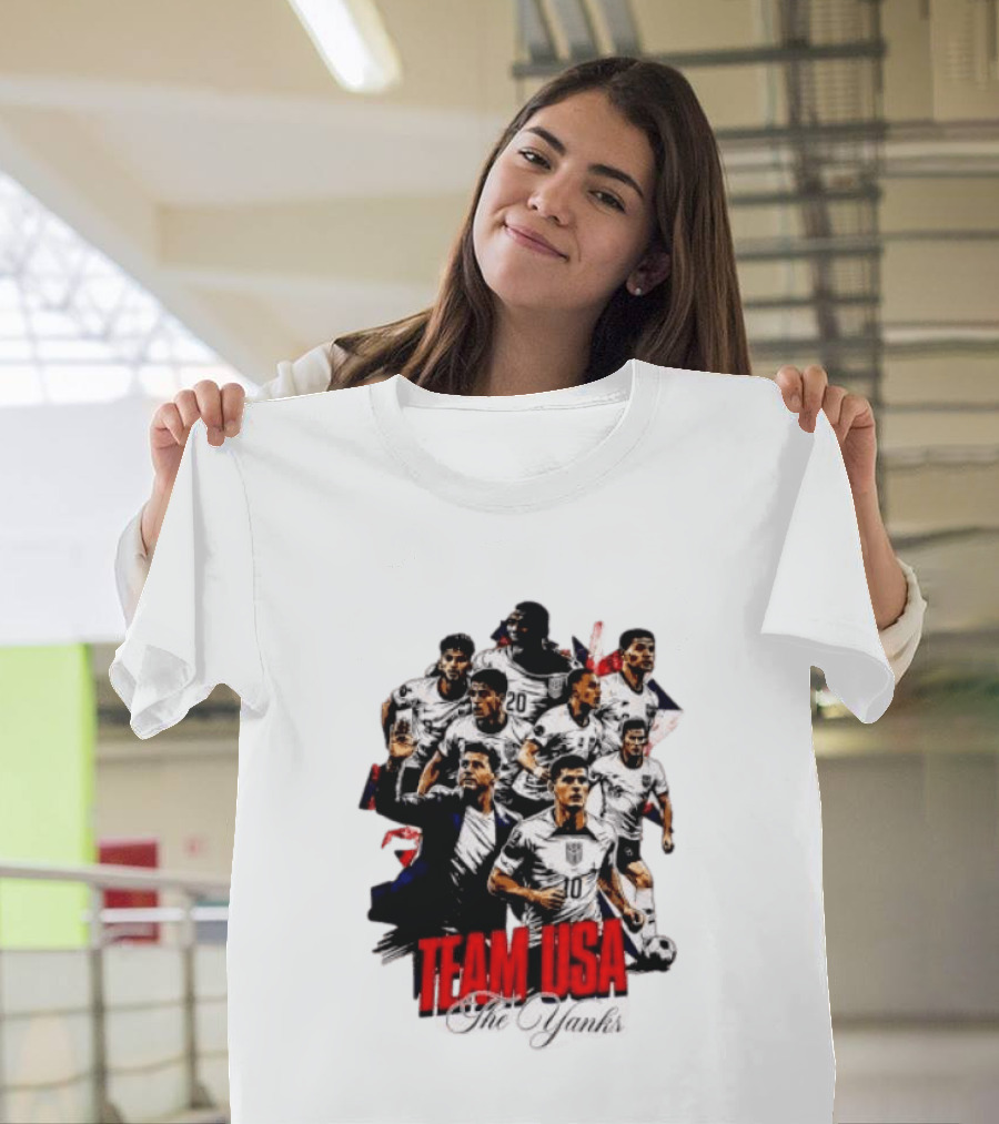 USMNT Christian Pulisic Mauricio Pochettino Team USA The Yanks T-Shirt