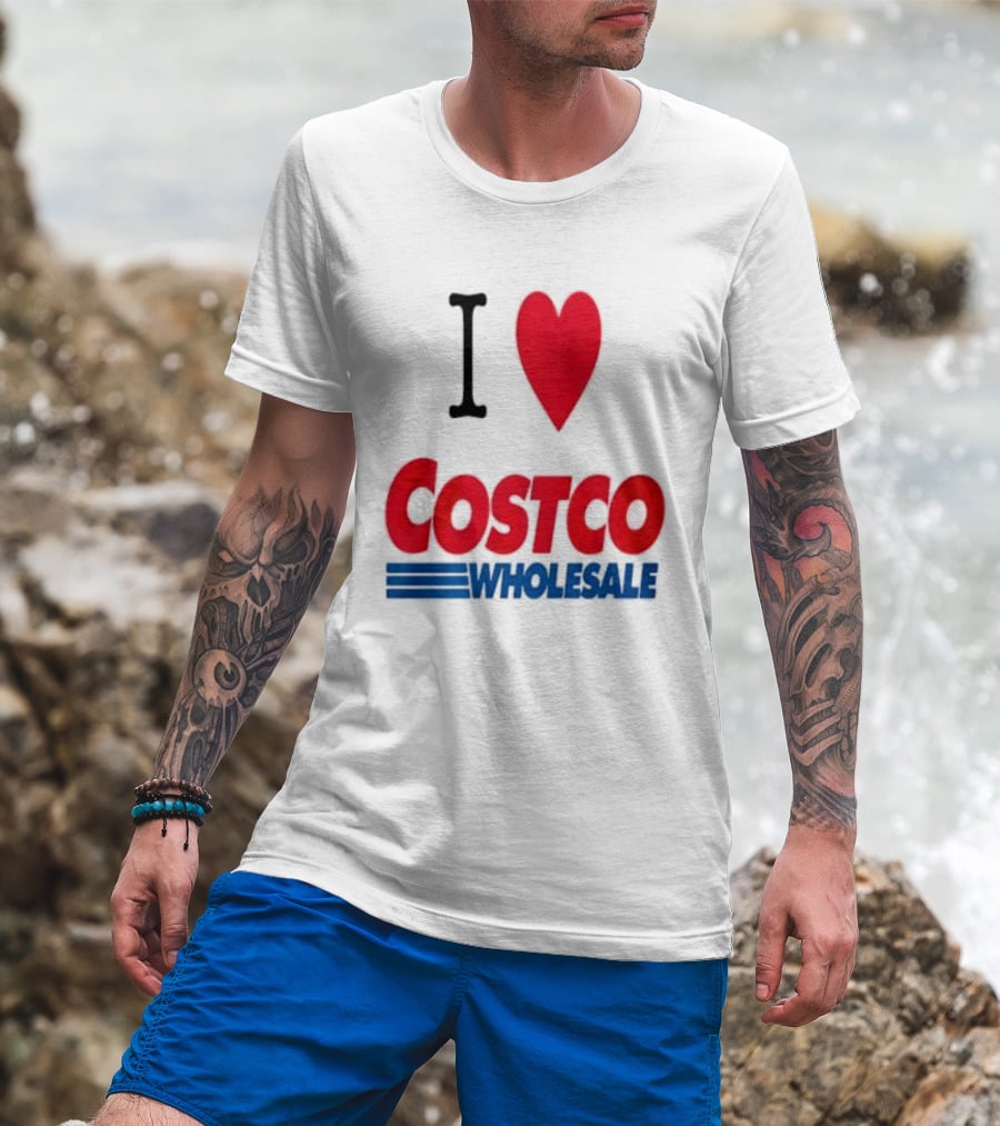 I Love Costco Wholesale Red Heart T-Shirt