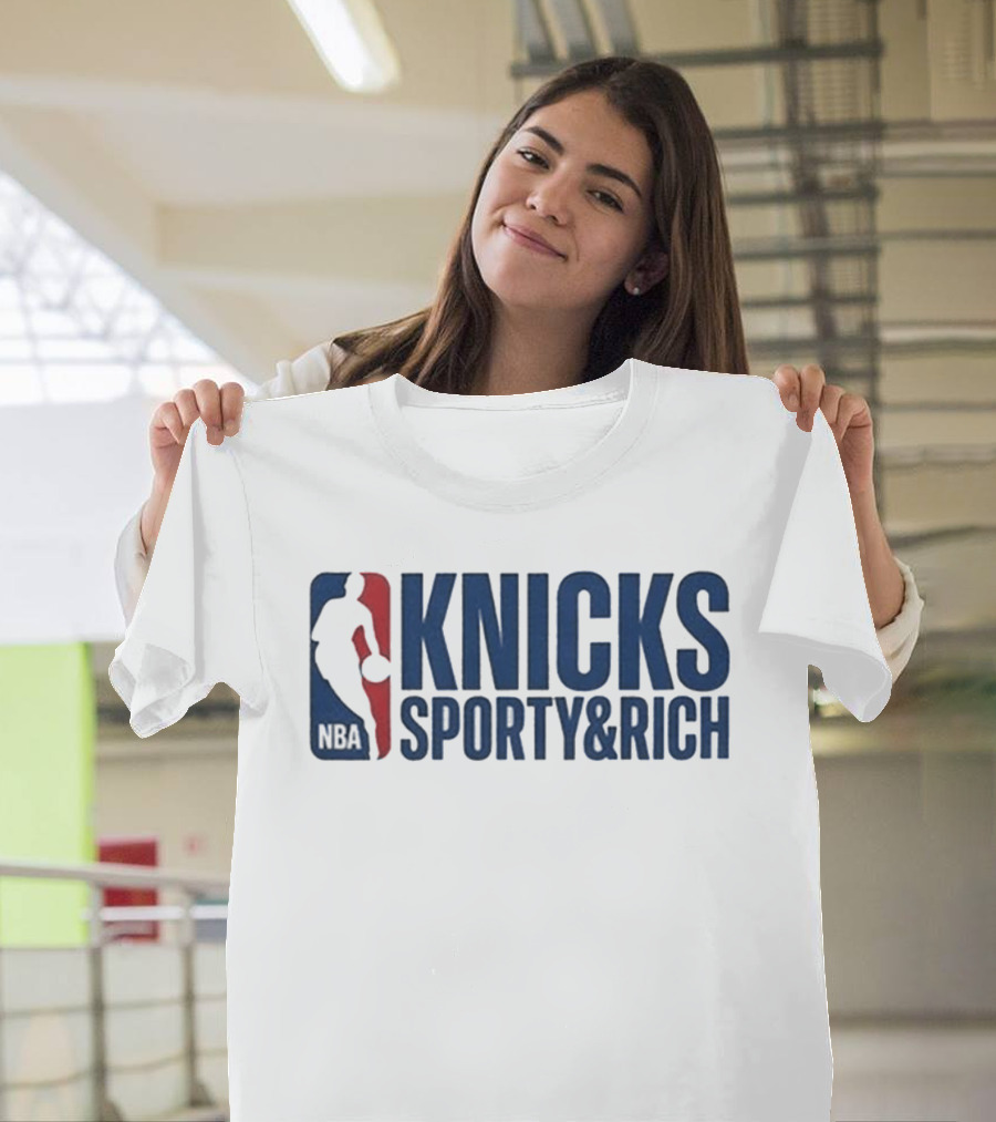 Knicks NBA Sporty & Rich 2026 Collaboration T-Shirt