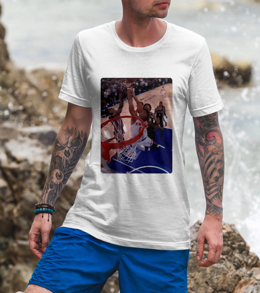OG Anunoby Laocoon Knicks Game 4 Basketball Moment T-Shirt