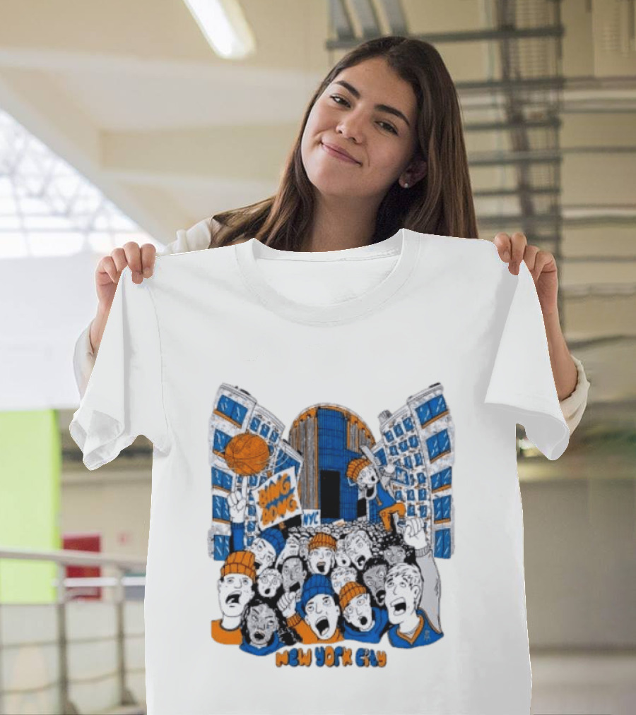 New York Knicks Bing Bong NYC New York City Basketball Fans Celebration T-Shirt