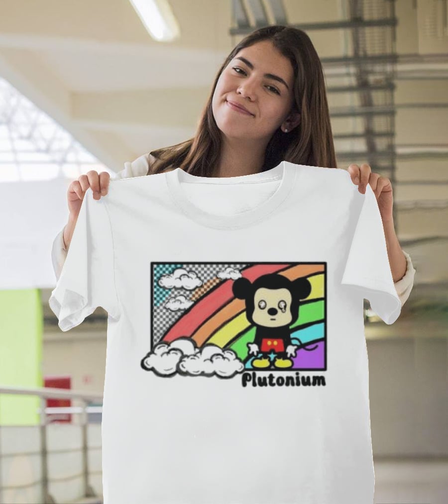 Rainbow Tears Plutonium Pride Mickey Mouse T-Shirt