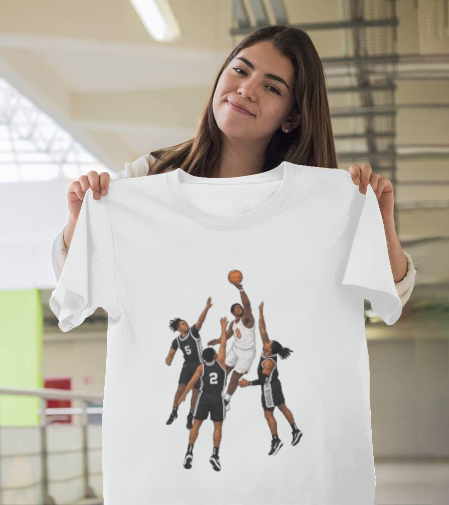 The Hand Of OG Anunoby Basketball Moment With White And Black Jersey Players T-Shirt