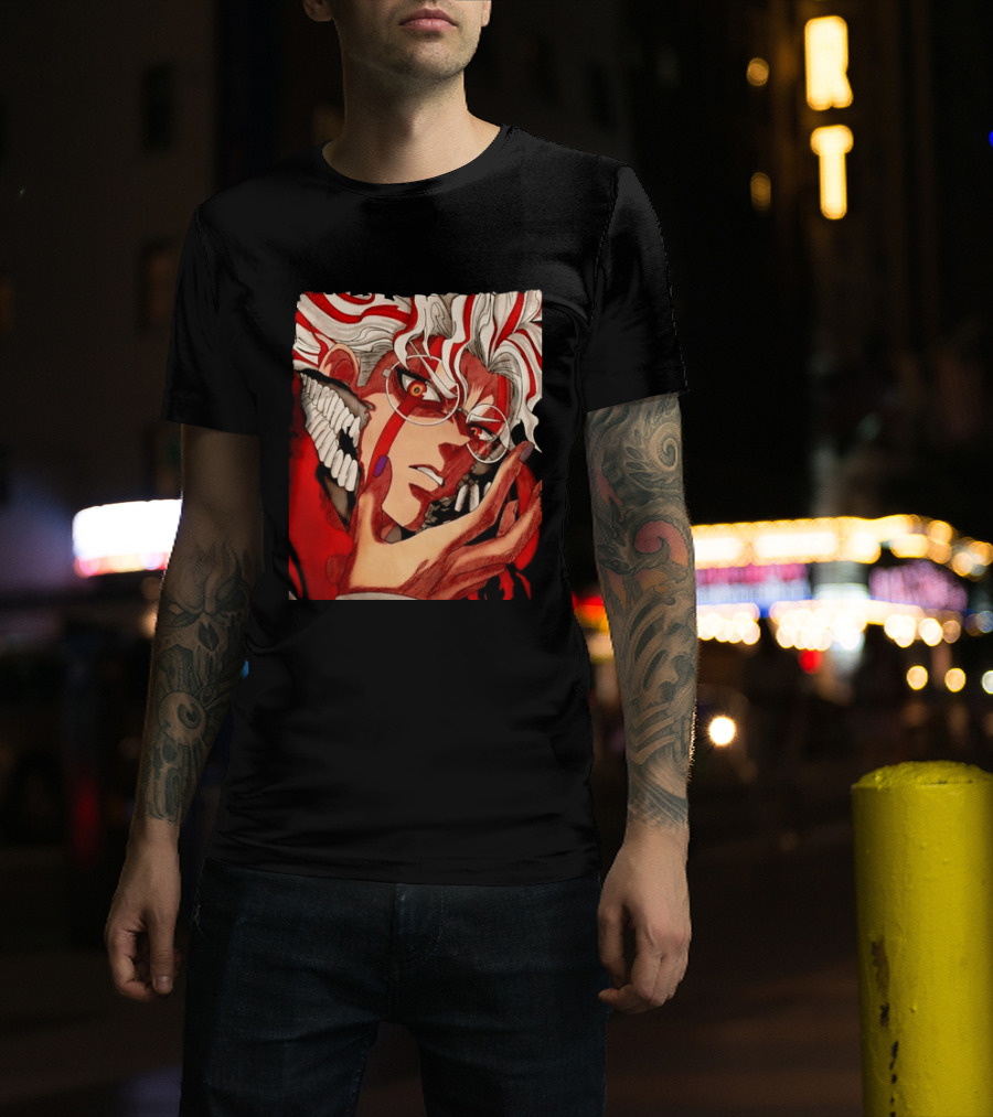 Akaza Kimetsu No Yaiba Upper Rank Three Anime T-Shirt