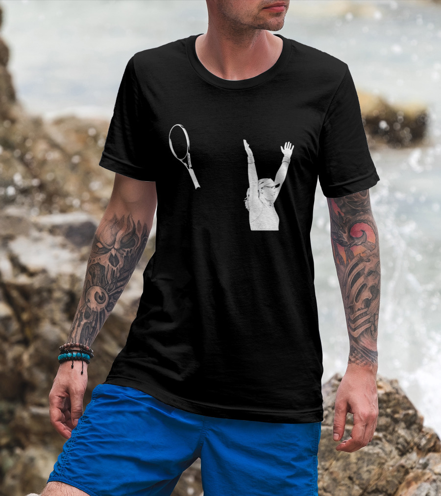 Babolat Tennis Player Celebration Arms Raised Victory T-Shirt
