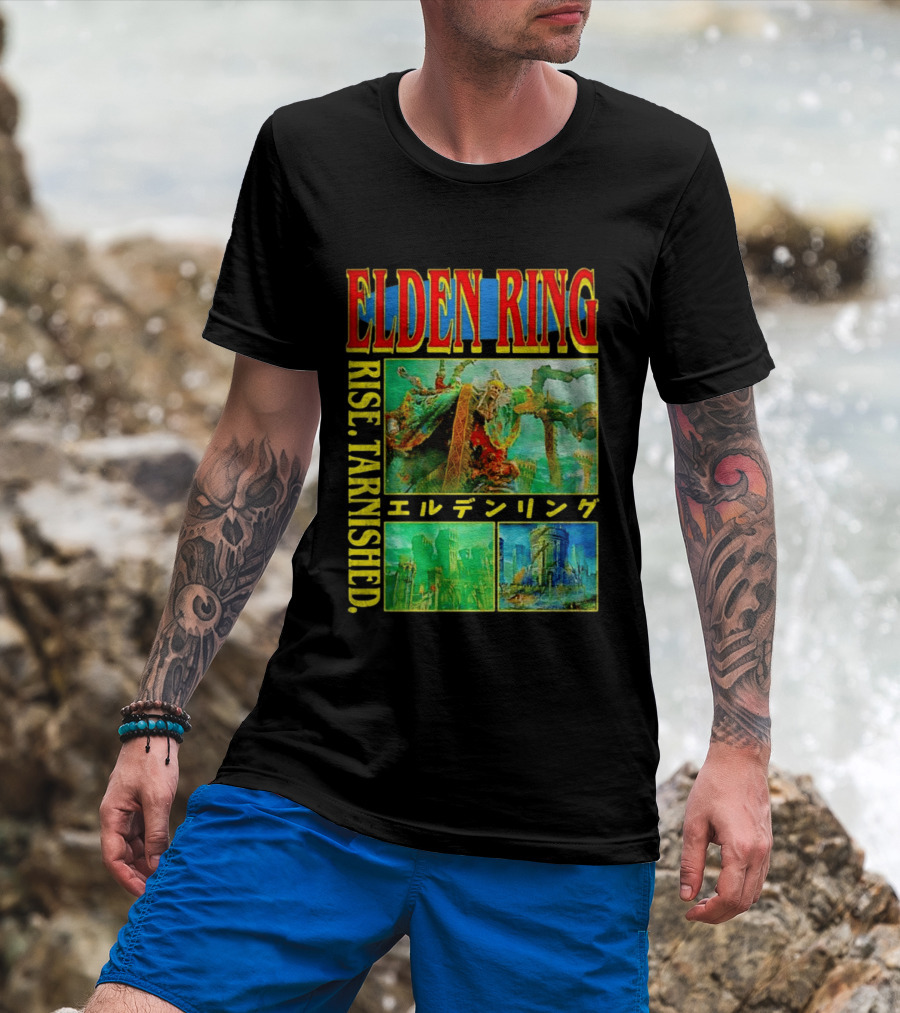 Elden Ring Godrick The Grafted Rise Tarnished Japanese T-Shirt