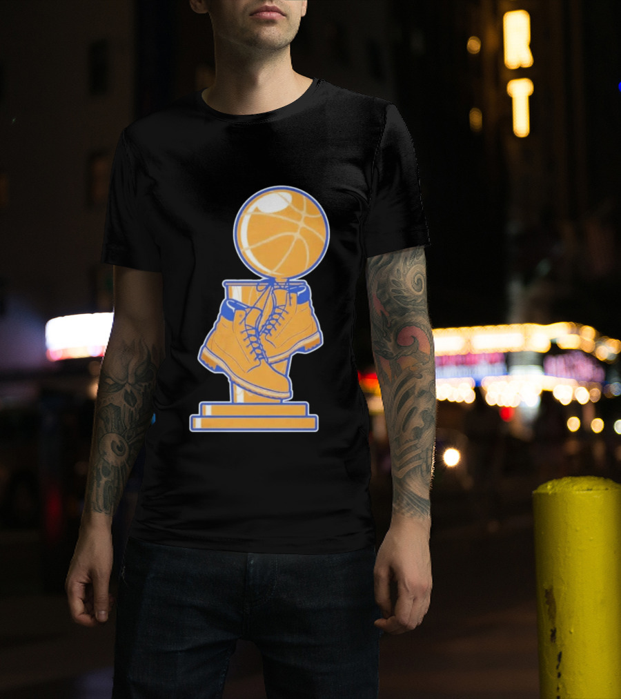 NY Basketball Trophy Timberland Boots T-Shirt