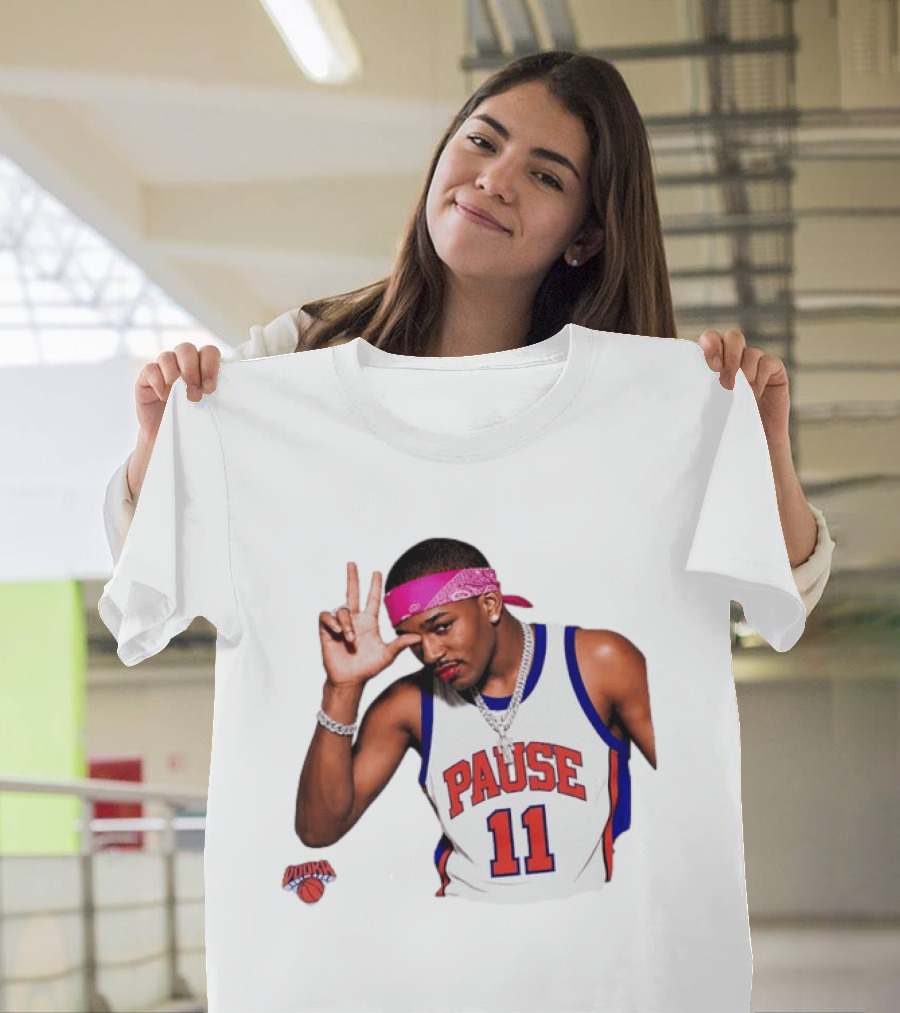 Pause Brunson 11 New York Knicks Basketball Icon Nodoka T-Shirt