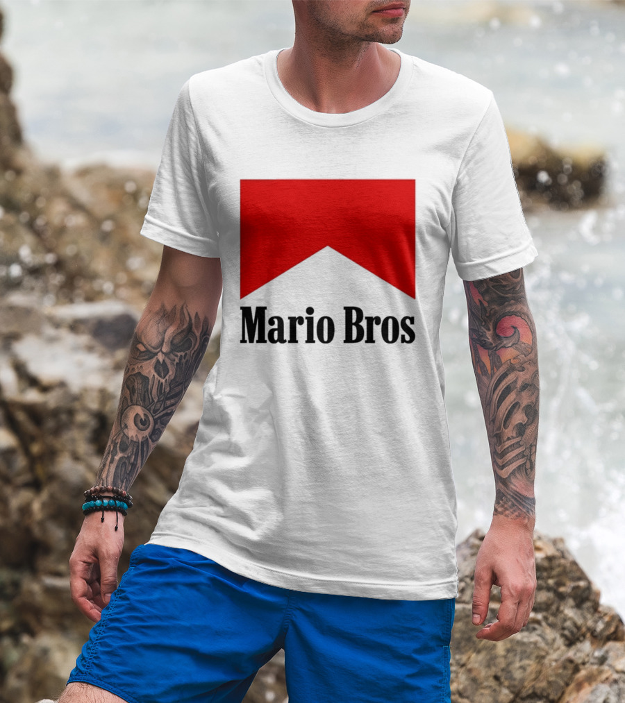 Mario Bros Red Banner T-Shirt