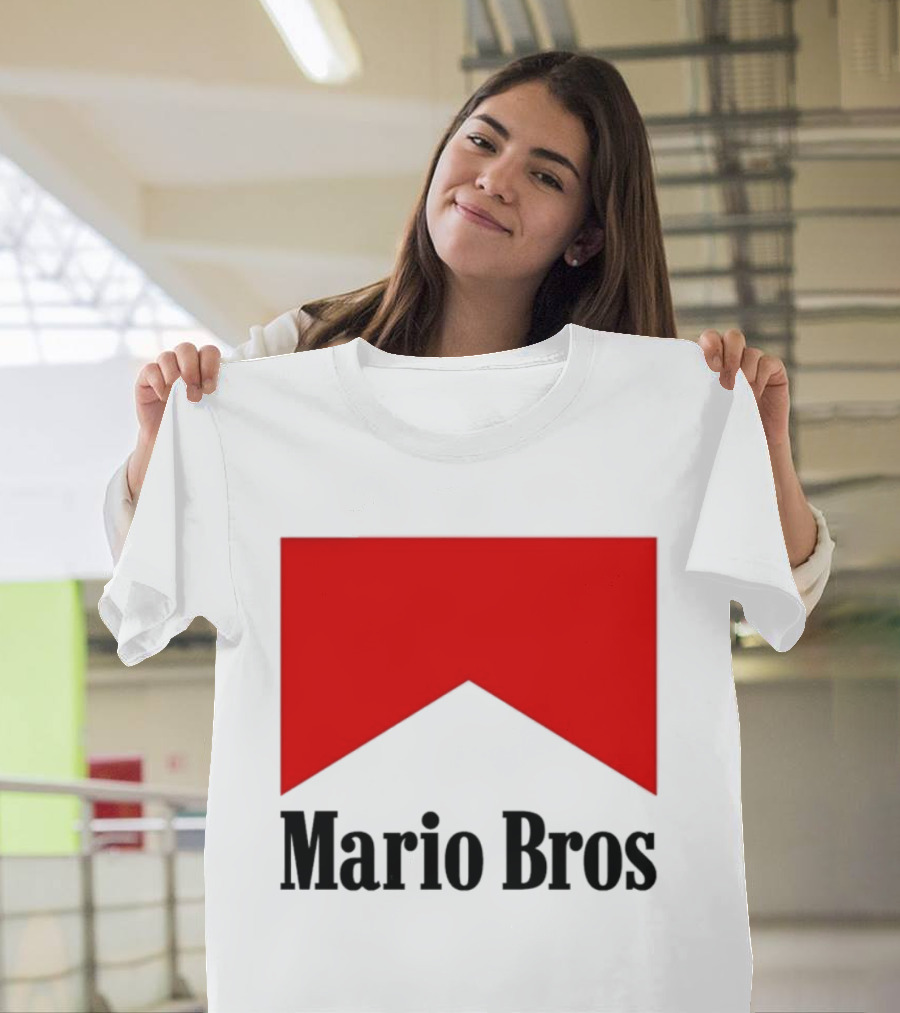 Mario Bros Red Banner T-Shirt